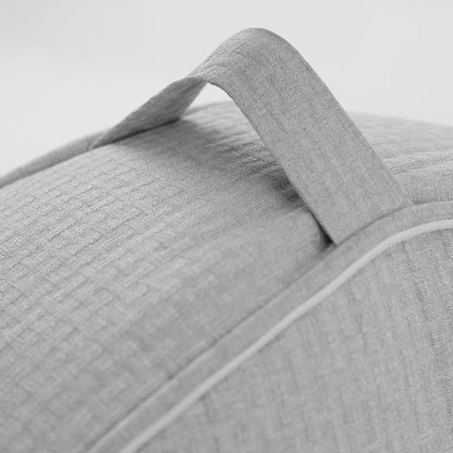 Living Room Round Pouf Ottoman has handrail to be taken anywhere | Rulaer