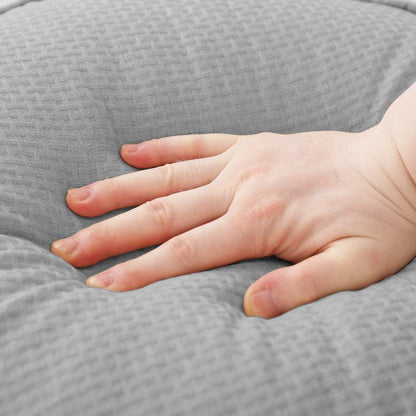 Living Room Round Pouf Ottoman has soft touch | Rulaer