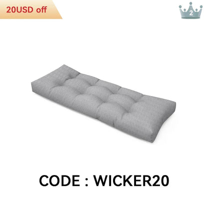 DETIBLUE Wicker Bench Cushions